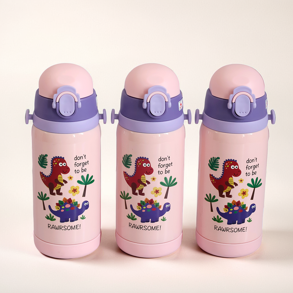 Dudu Dinos 2-in-1 Sipper Bottle | 450ml Leakproof Fun!