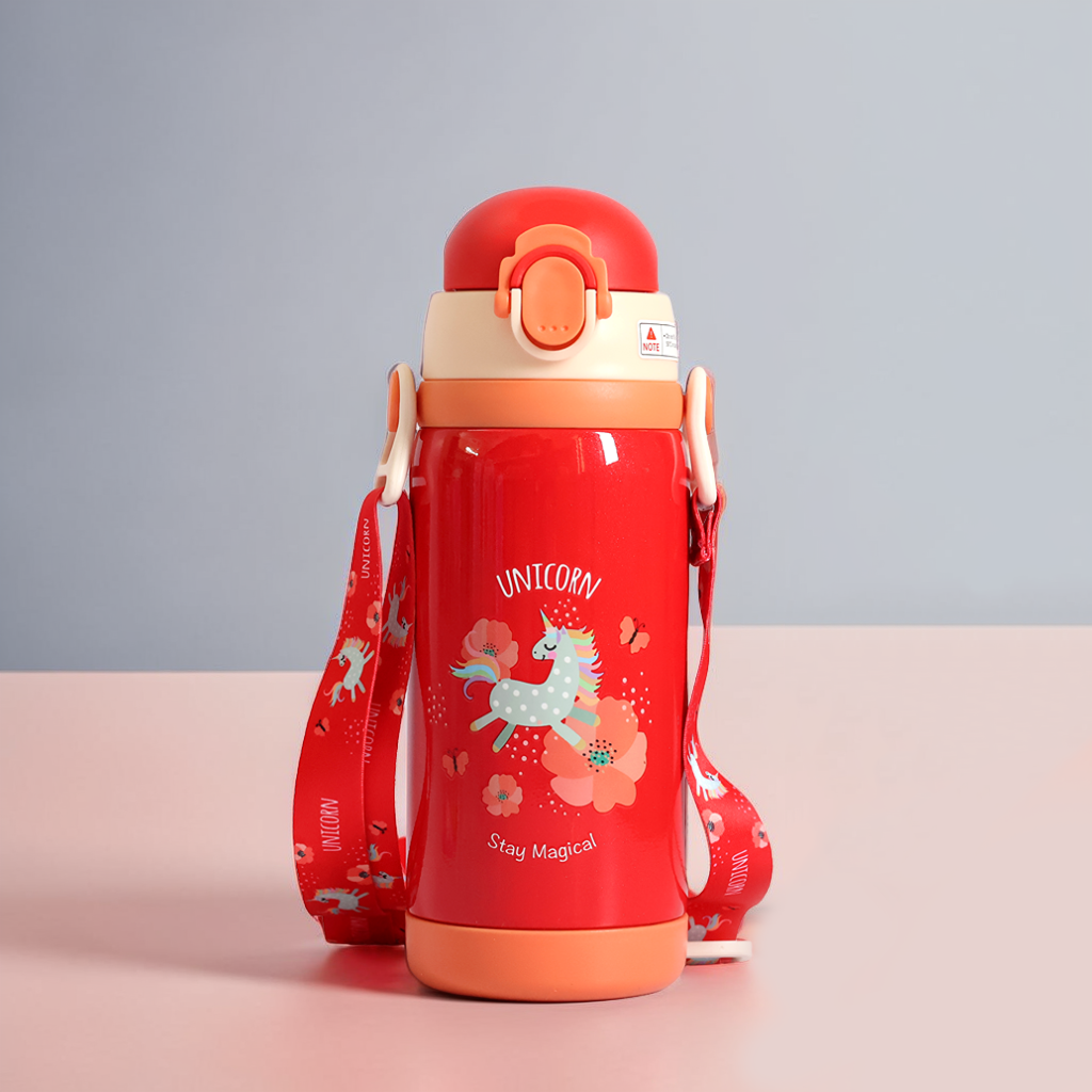 Unicorn Vacuum Bottle – 450ml Double Lid Magic
