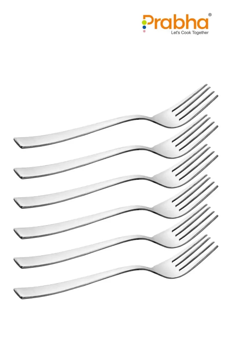 Prabha - Stainless Steel Impress Baby Fork Set - 16cm