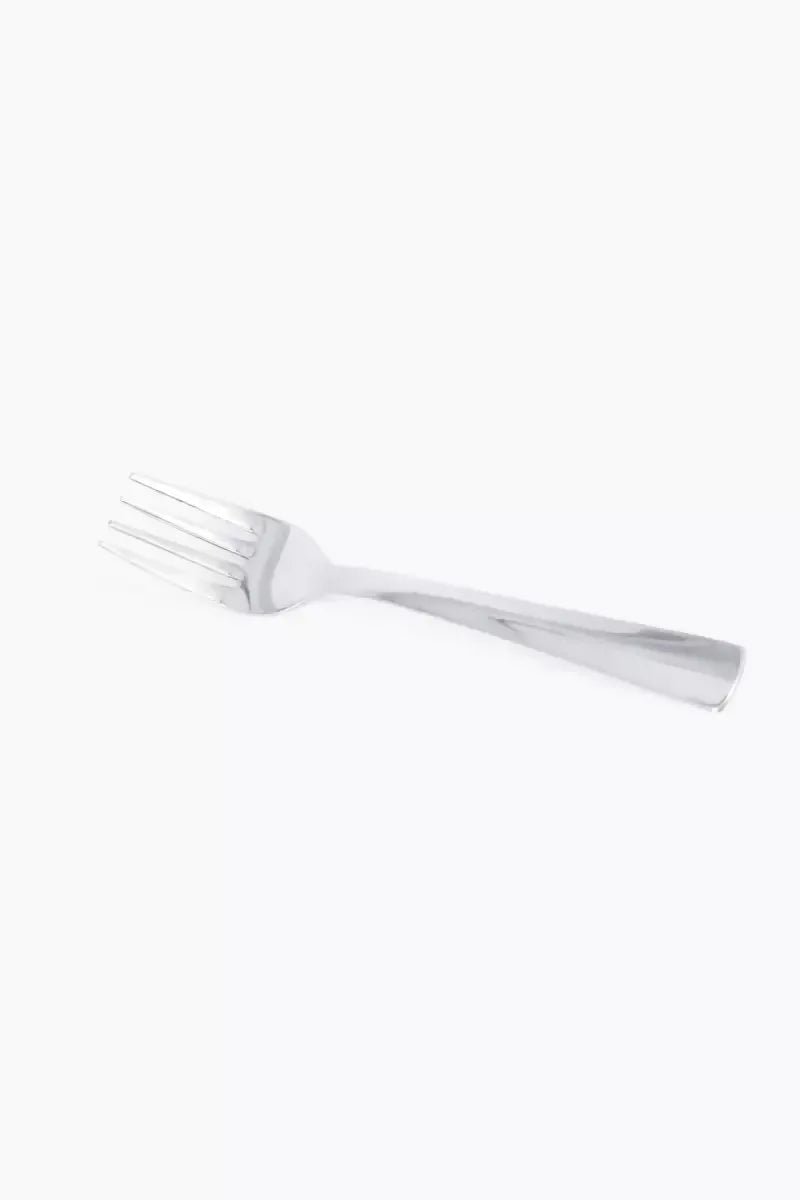 Prabha Stainless Steel Petal Plain Tea Fork Set - 14cm