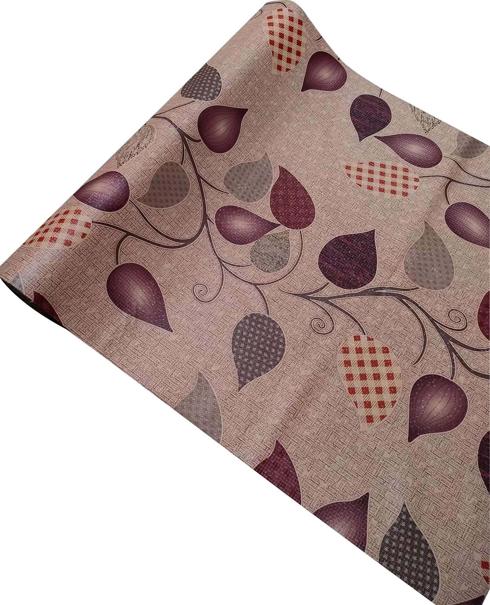 Mopak decor Polyester Solid Fridge Mat & Cover (Brown)