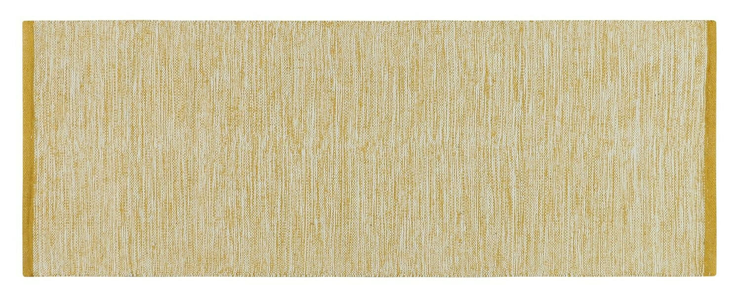 AaHo Eco-Friendly Cotton Rug Vintage Threads Striped Runner for Bedroom & Hall ( 2x5 ft) yellow