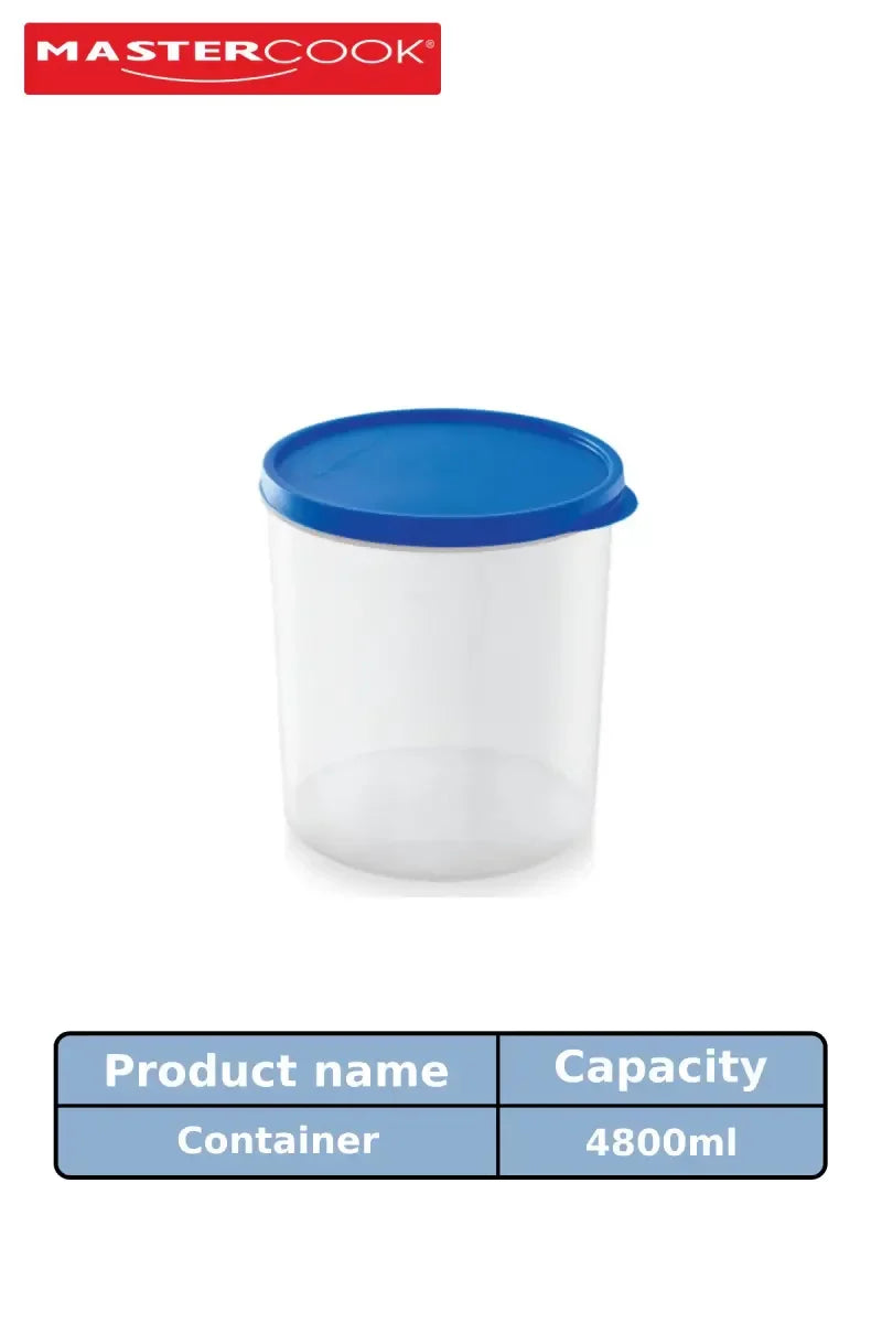 Mastercook - Plastic Storage Container, Pack of 1 - 4.8 Ltr