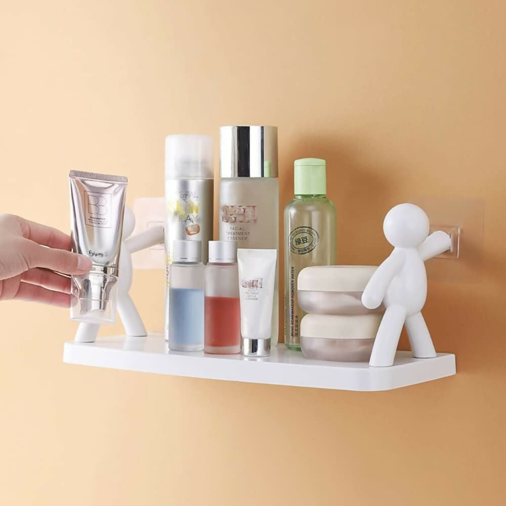 Bathroom Storage Hook Rack & Multipurpose Shelf (Pack of 1)