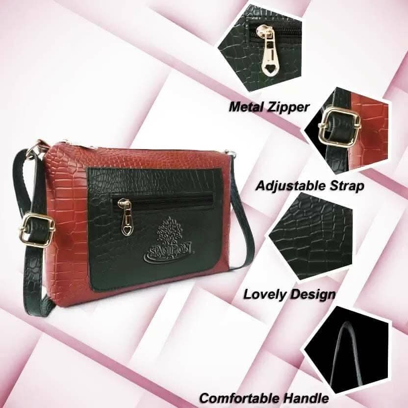 SAGIRON Vegan Leather Casual Travel Crossbody Shoulder Hobo Fancy Slingbag For Women