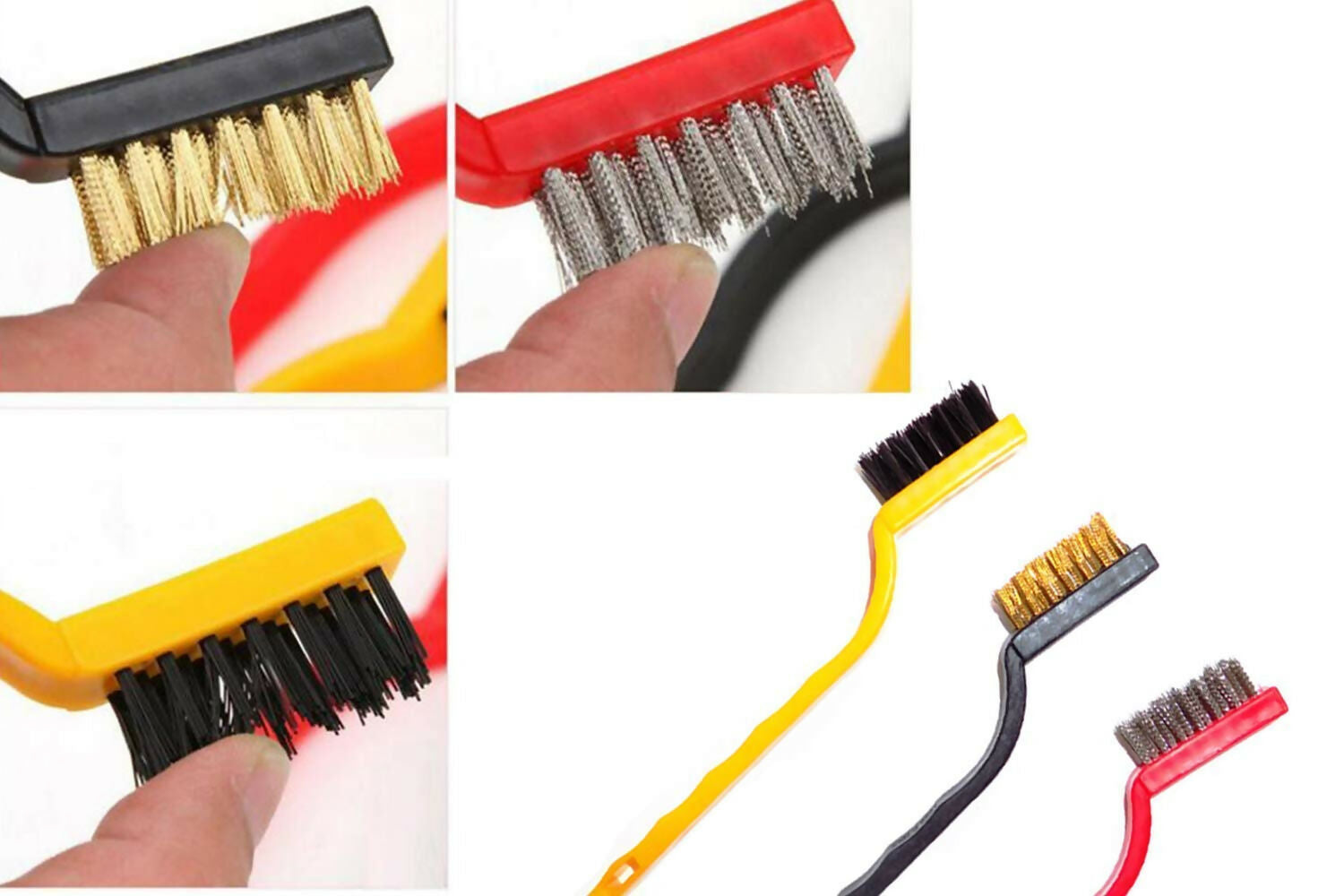 Gas Stove Cleaning Brush Set for Rust,Paint & Metal Polishing (3-Piece)