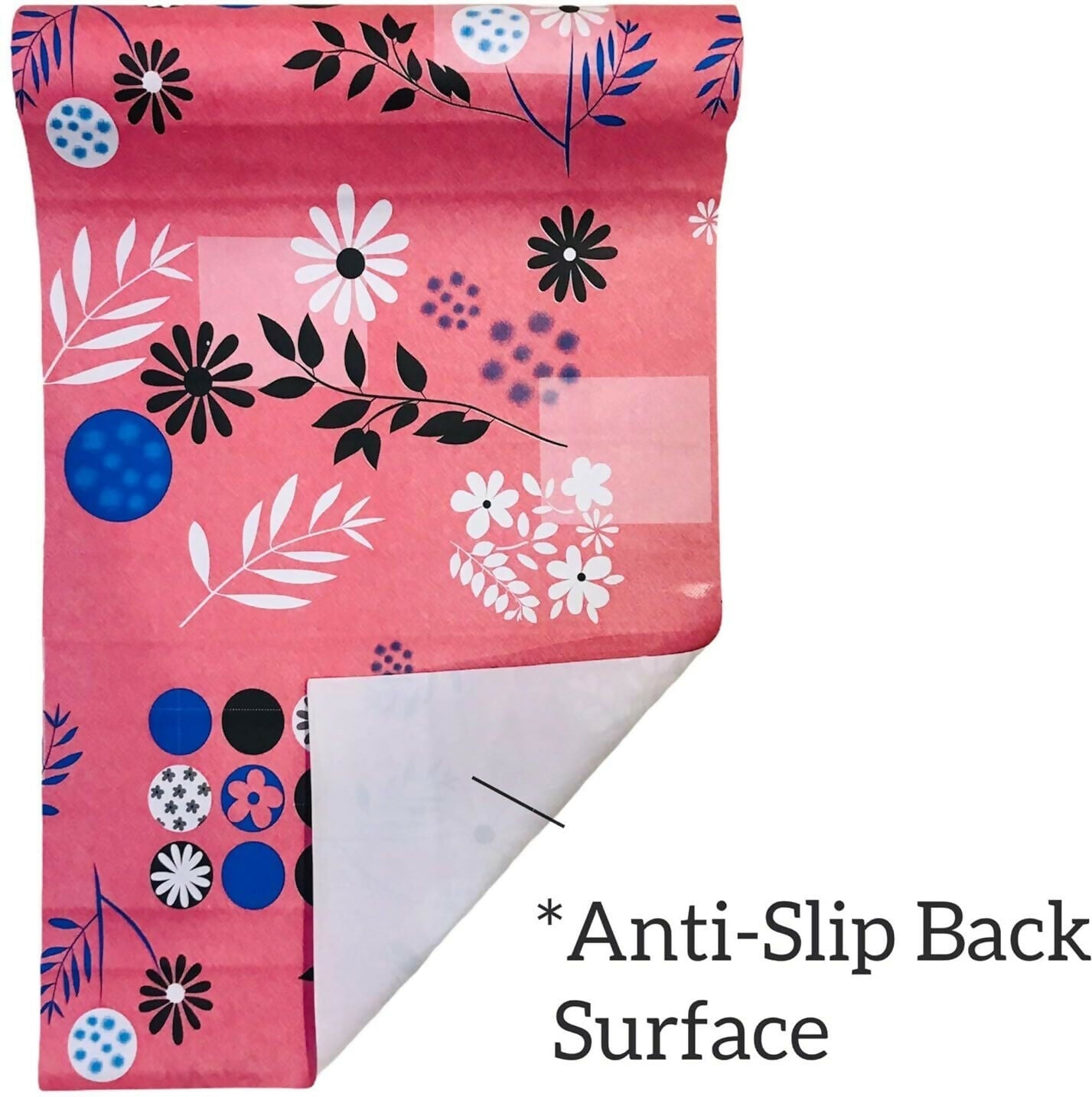 Mopak Decor Shelf Liner used for Wardrobe kitchen cabinet Drawer Slab Roll (Pinkish Leaf)