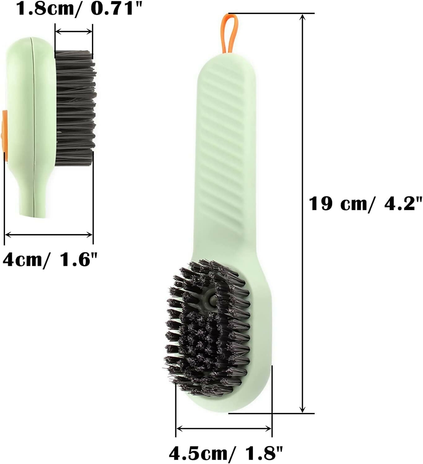 2-in-1 Scrubbing Brush with Built-in Soap Dispenser – Multipurpose Cleaning Brush for Shoes, Clothes & Household Use