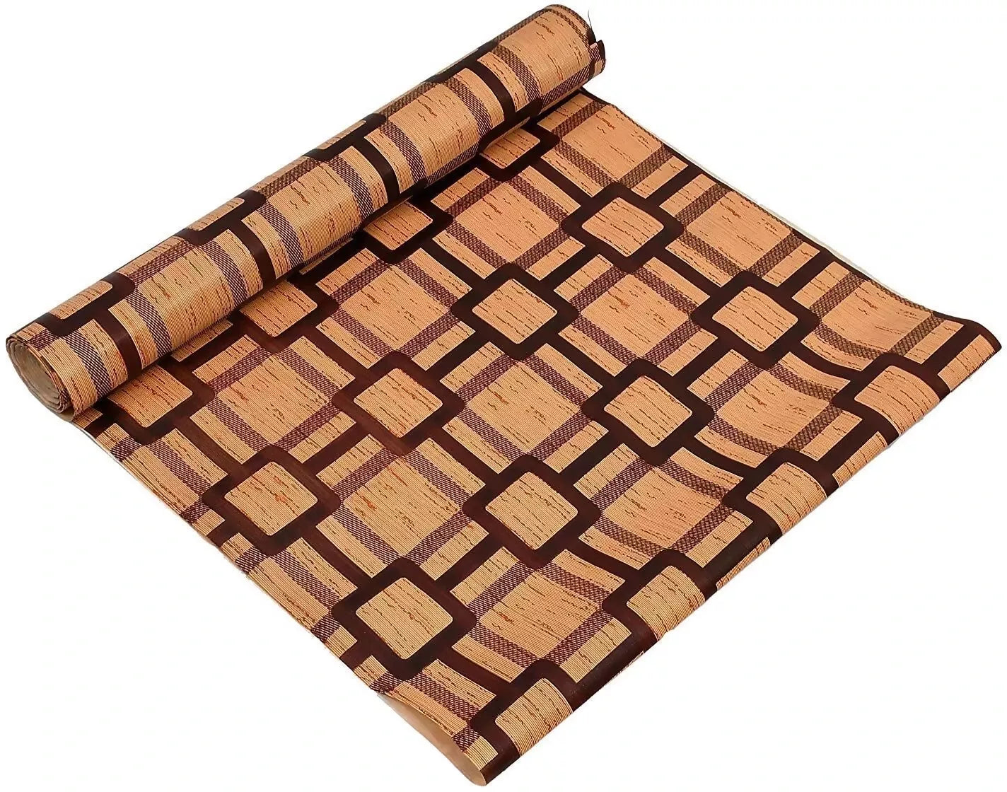 Mopak Decor Shelf Liner used for Wardrobe kitchen cabinet Drawer Slab Roll - (Brown)