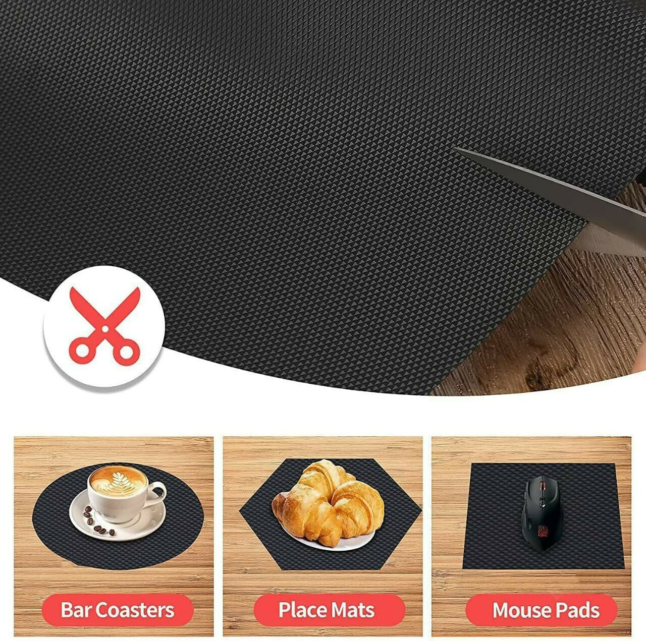 Mopak Decor Plain Eva Printed Solid Fridge Mat & Cover Pack of 1- (4Meters)