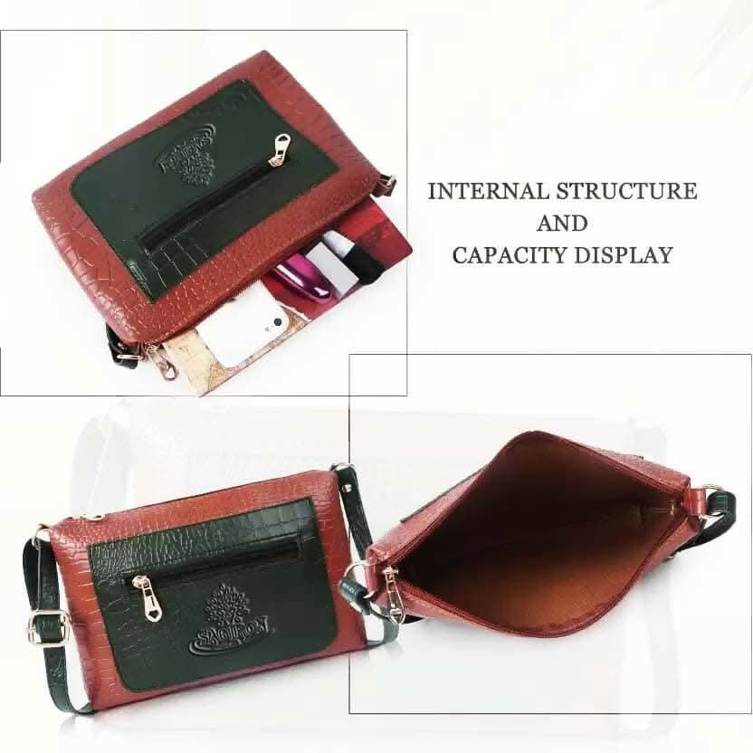 SAGIRON Vegan Leather Casual Travel Crossbody Shoulder Hobo Fancy Slingbag For Women