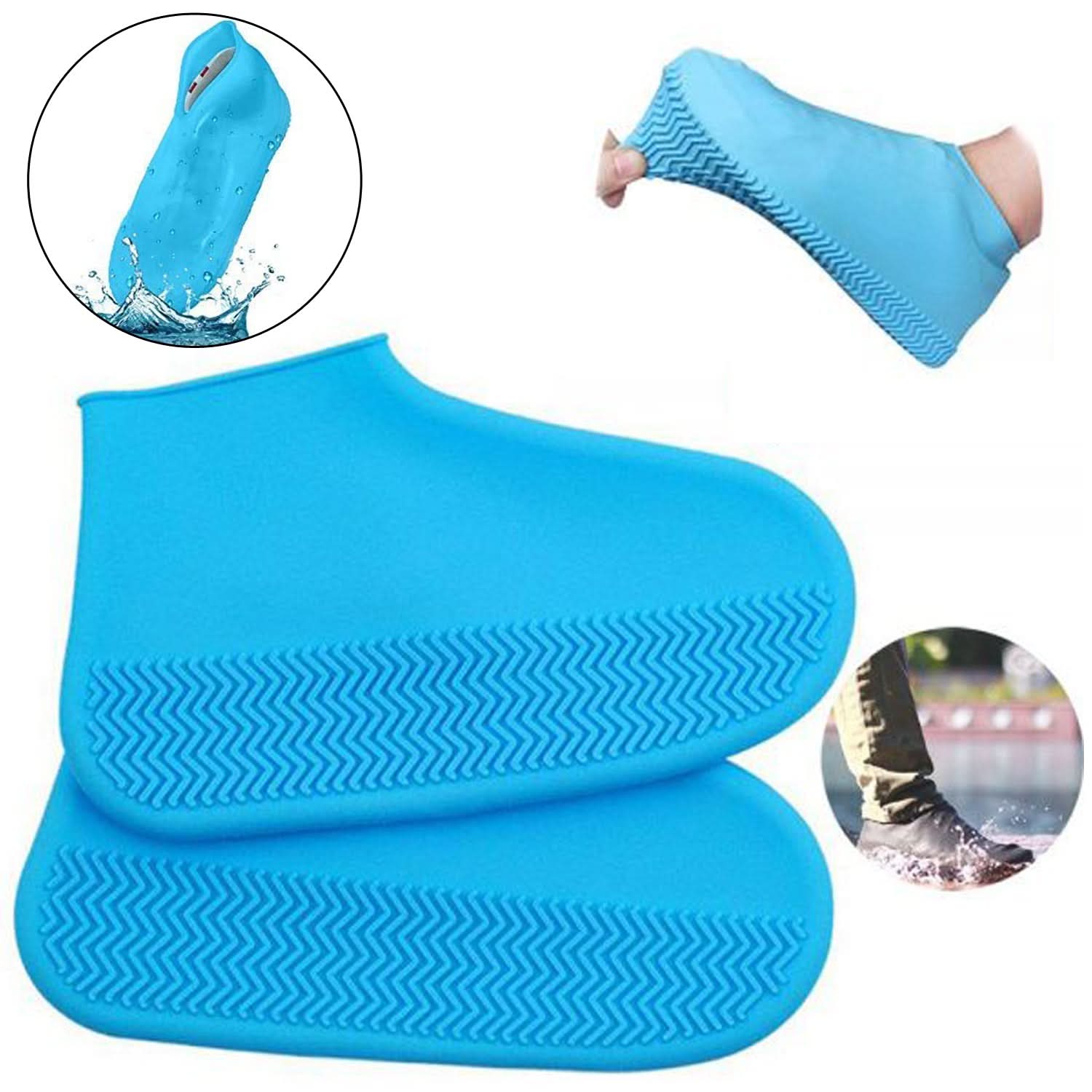 Non-Slip Reusable Silicone Waterproof Shoe Covers