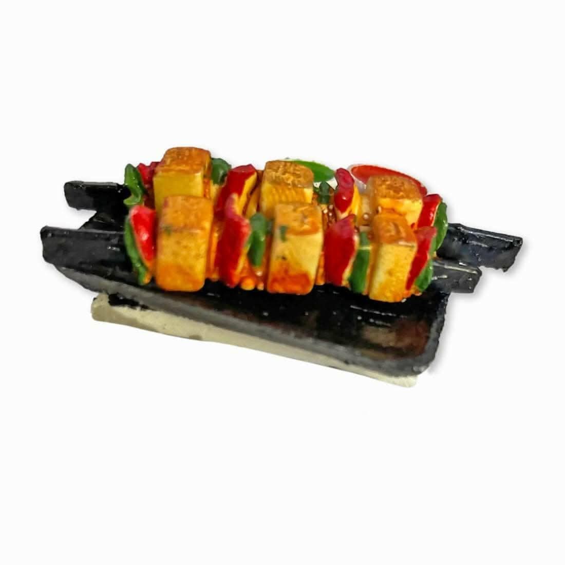 Paneer Tikka Miniature Food Fridge Magnet