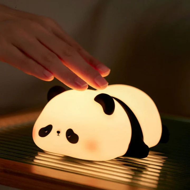 Lazy Panda Silicone Night Light – Soft, Squishy & Super Cute!