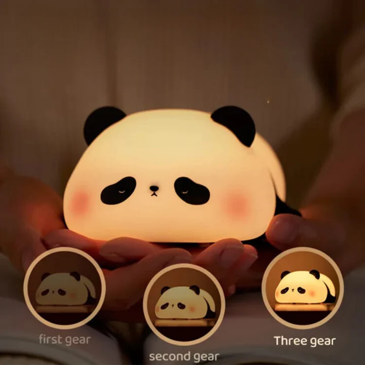 Lazy Panda Silicone Night Light – Soft, Squishy & Super Cute!