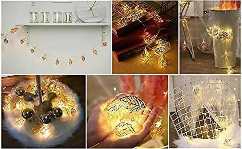 Tree Leaf Shape LED Fairy String Lights (14 Lights)