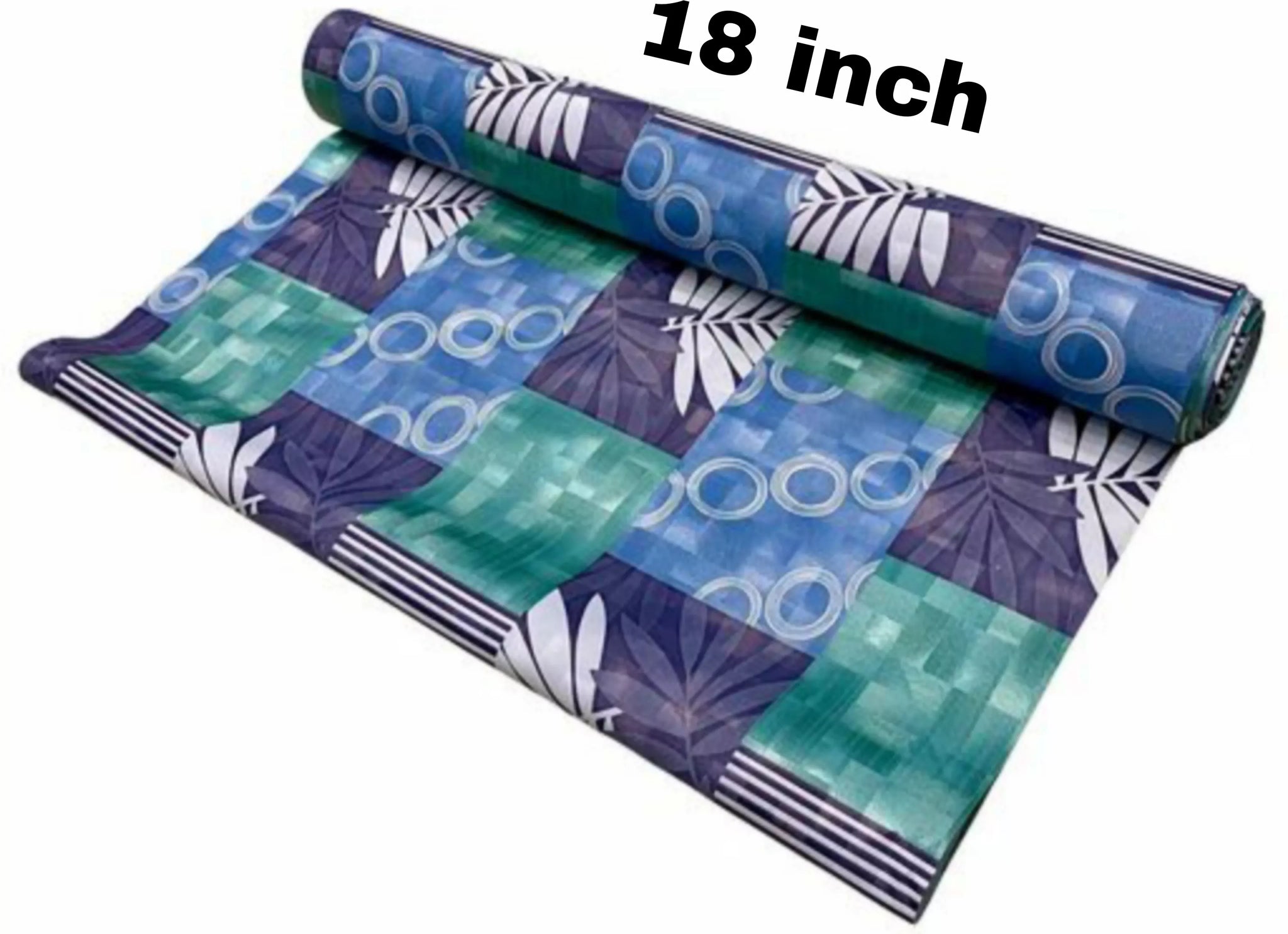 Mopak Decor Shelf Liner used for Wardrobe kitchen cabinet Drawer Slab Roll - (Green)