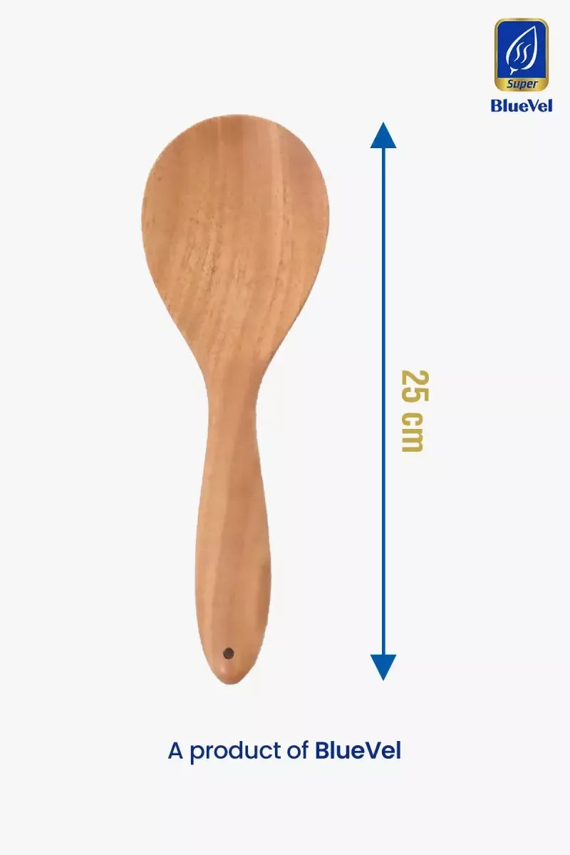 Bluevel Neem Wood Serving Ladle - 25 cm