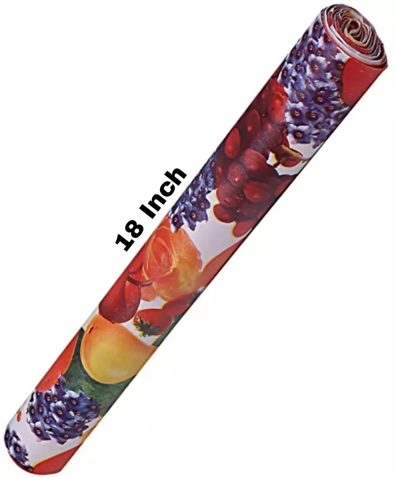 Mopak Decor Polyester Solid Fridge Mat & Cover - (Red)