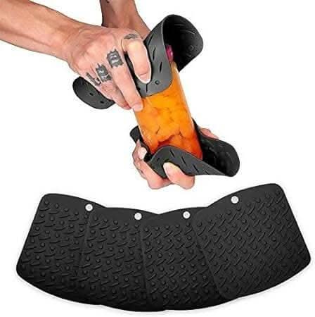 P-Plus International Silicone Trivet Mat Potholder (Black)