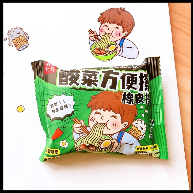 Instant Noodle Shape Eraser