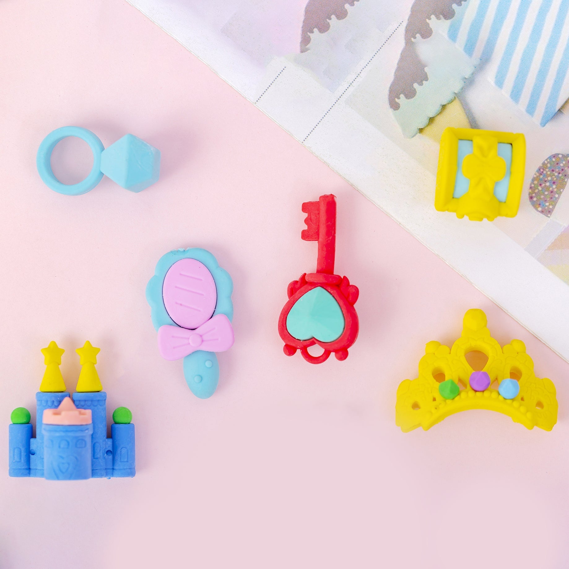 Princess Theme Eraser Set of 4