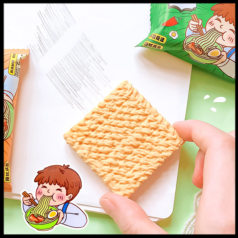 Instant Noodle Shape Eraser