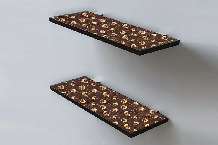 Mopak Decor ShelfLiner used for Wardrobe kitchen cabinet Drawer Slab Roll (Brown Nalni)