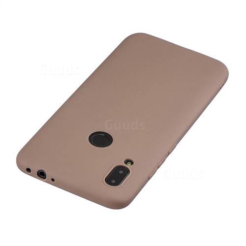 Brown Camera Original Silicone Case for Redmi Note 7 Pro