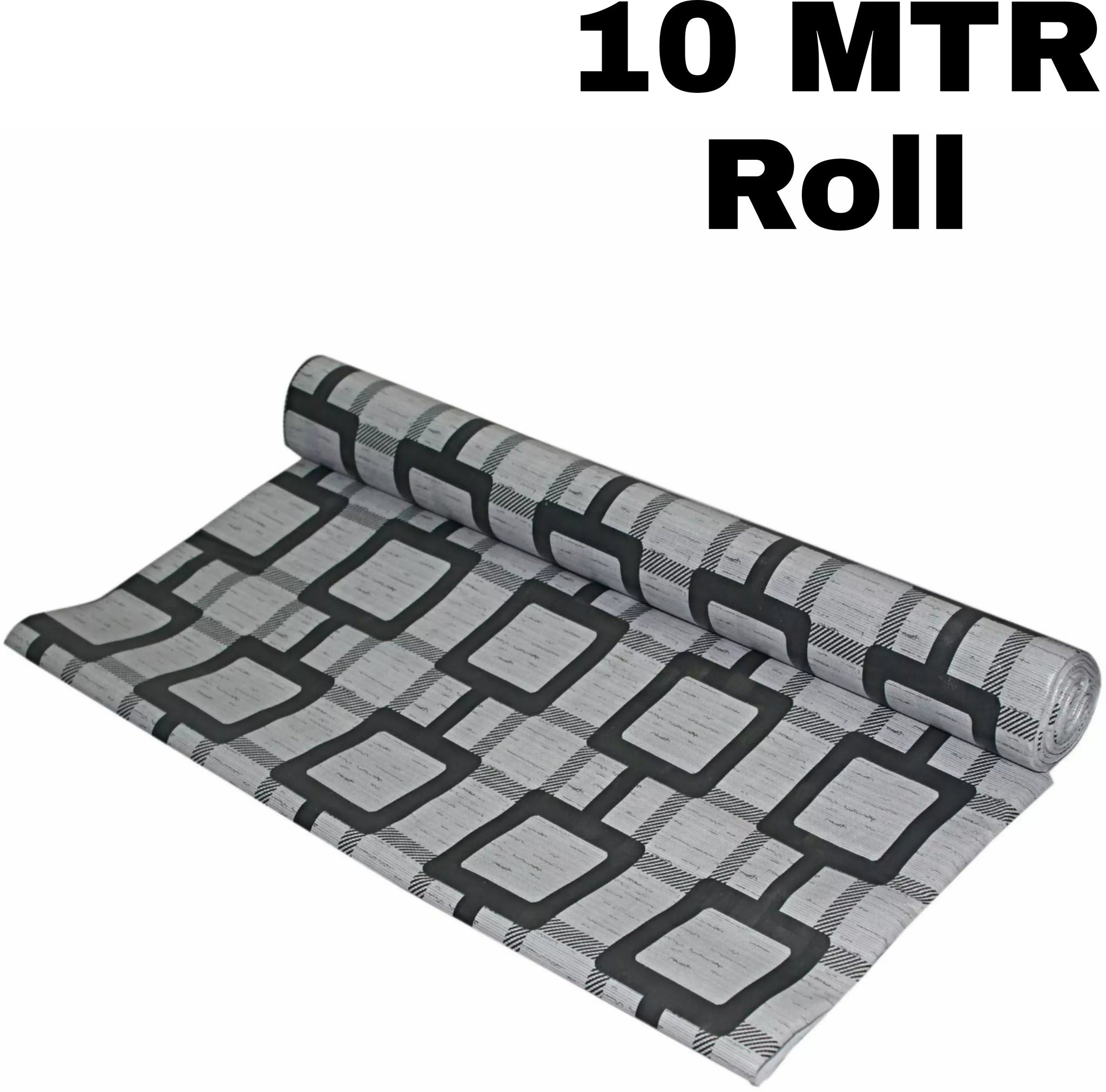 Mopak Decor Polyester Embroidered Fridge Mat & Cover – Gray, Pack of 1 (Model: 50045, Size: 45 x 500 cm)