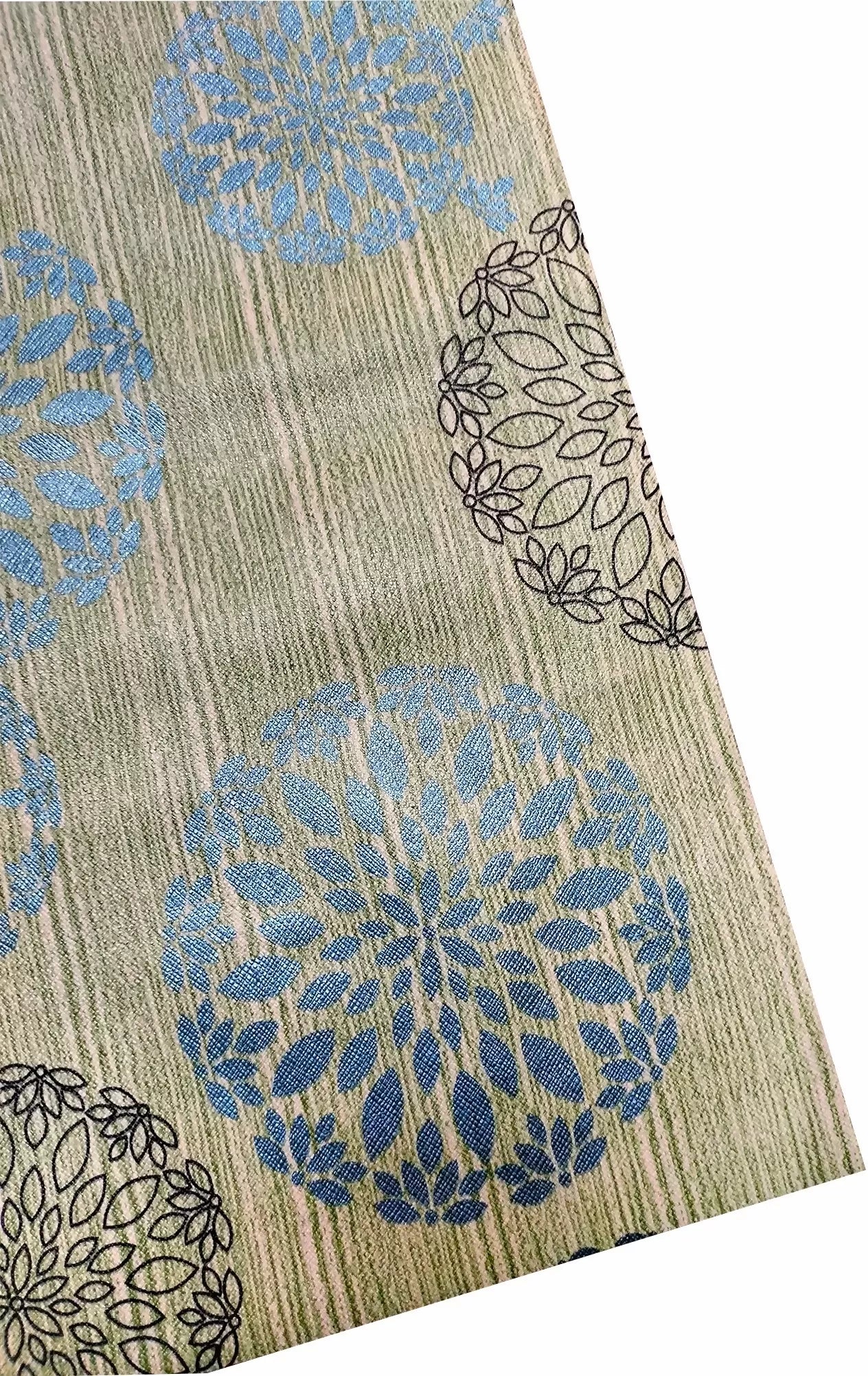 Mopak Decor Polyester Solid Fridge Mat & Cover - 50045 (Green)