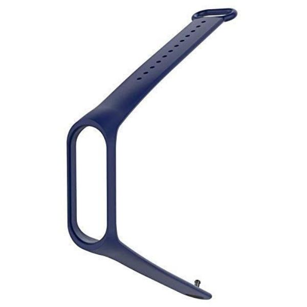 Dark Blue Plain Silicone Strap For M5 Band