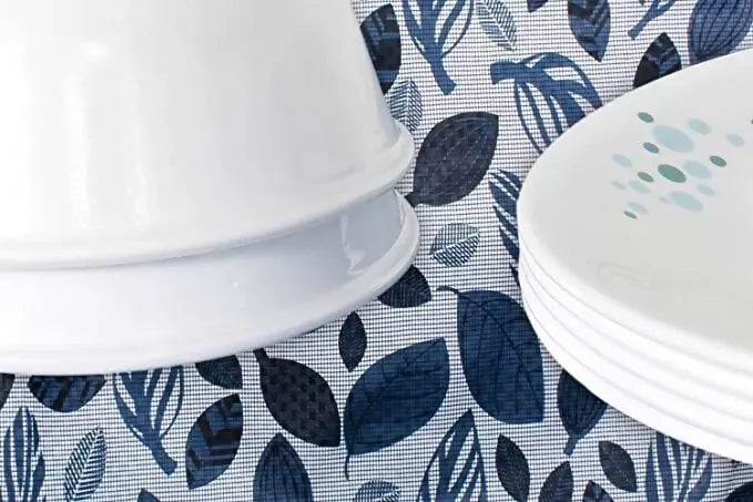 Mopak Decor Shelf Liner for Wardrobes, Kitchen Cabinets, Drawers, and Slabs – Blue (Roll)