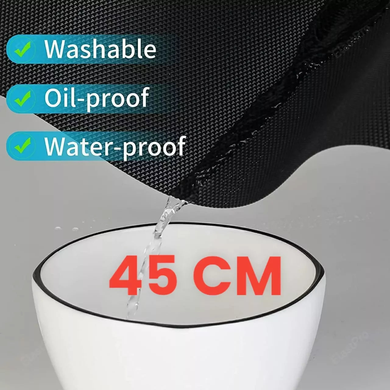 Mopak Decor Plain Eva Printed Solid Fridge Mat & Cover Pack of 1- (3Meters)