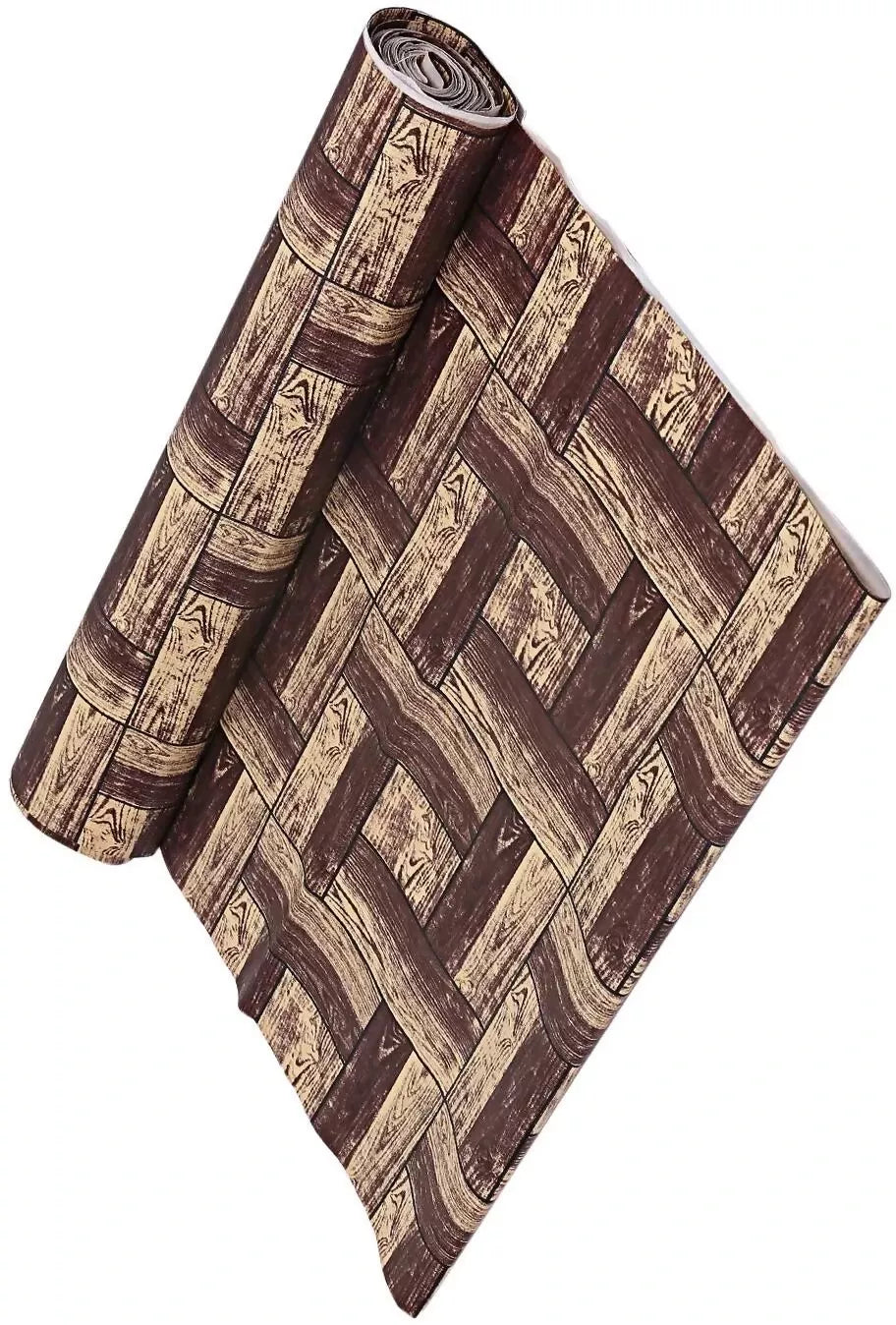 mopak decor Polyester Solid Fridge Mat & Cover50045(Brown)