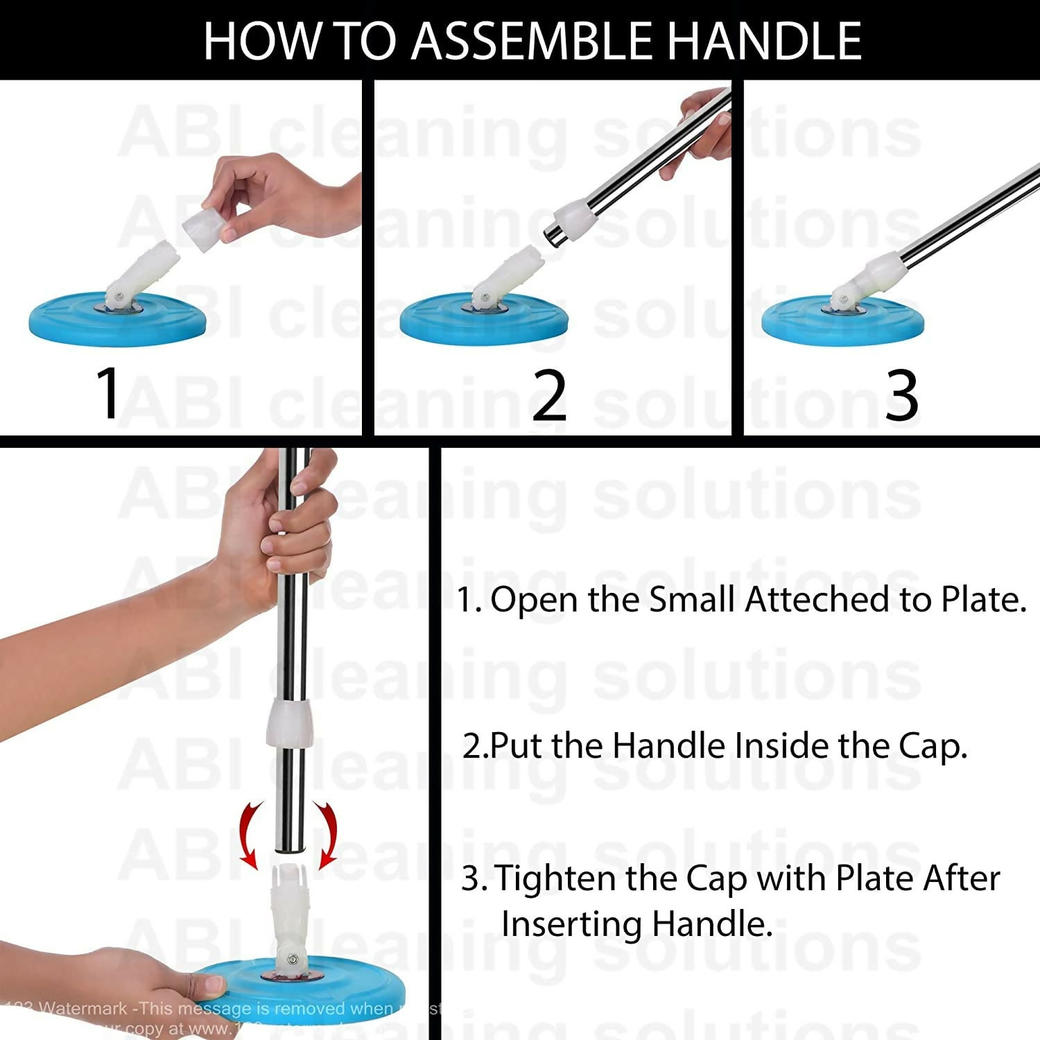 360° Rotating Mop Stick with Refill Set (Random Colors)