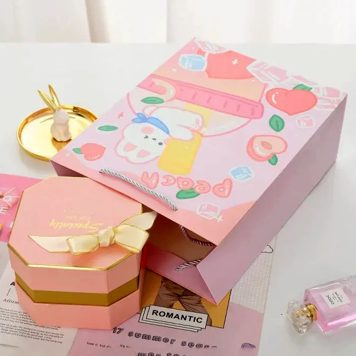 Kawaii Bear-Bunny Themed Paper Gift Bags
