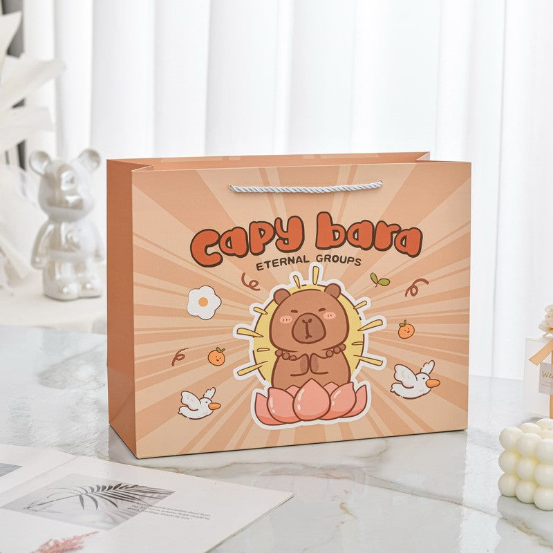 Cute Capybara Paper Gift Bag