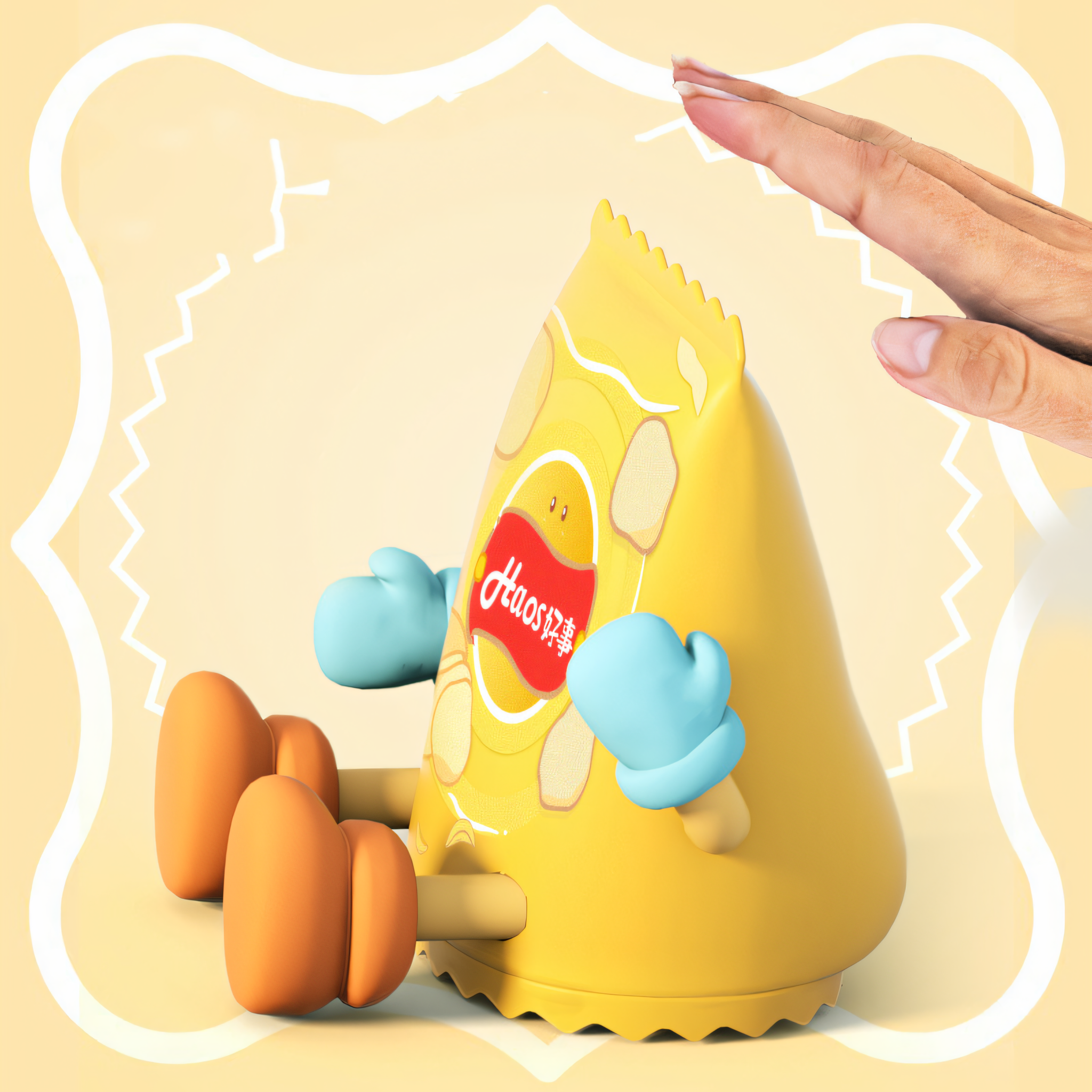 Potato Chips Night Lamp with Phone Stand