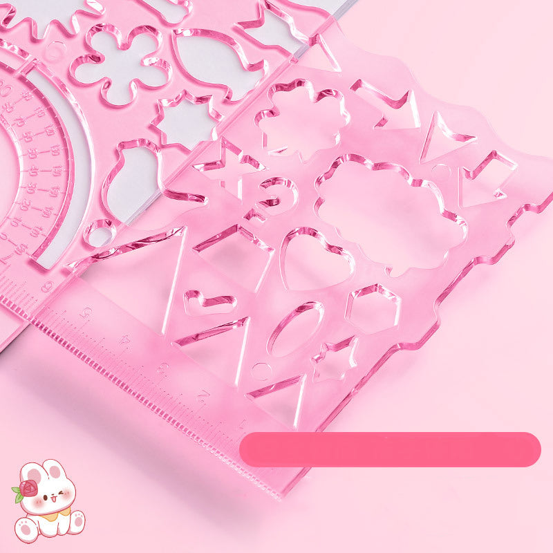 Kawaii Drawing Ruler Set of 7+1