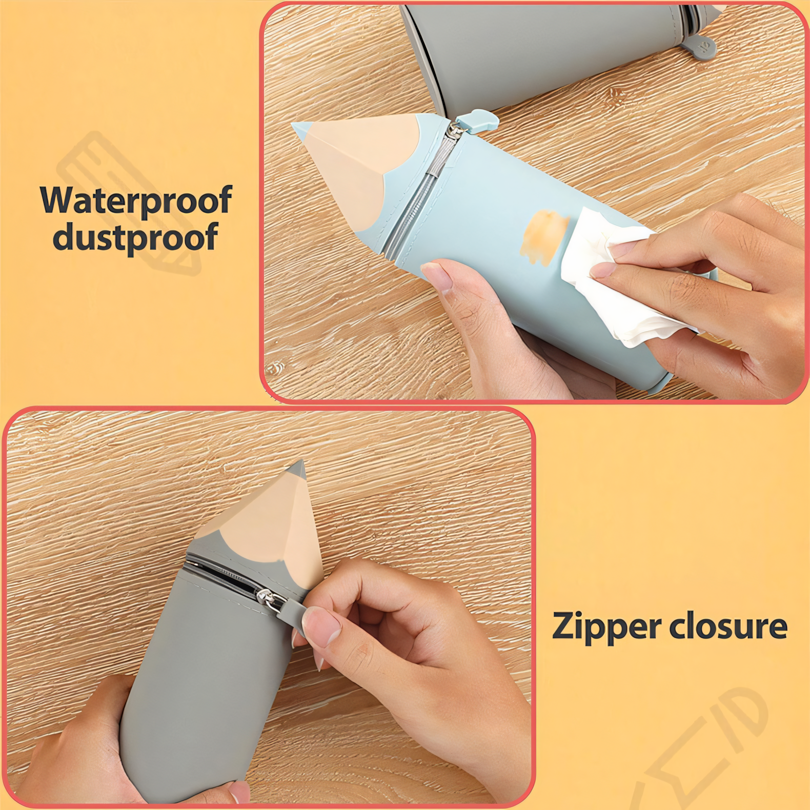 Silicone Soft Zipper Pencil Case | Pouch