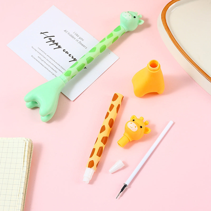 Giraffe Standing Neutral Pen | Stands on Your Desk