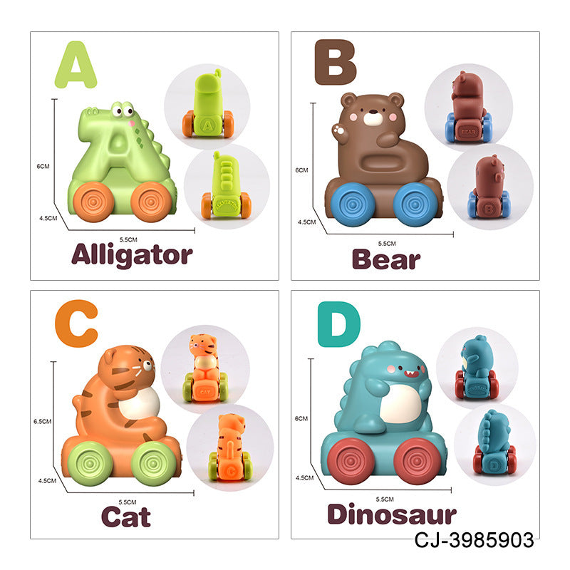 Soft Alphabet Cognitive Car Toy : A-B-C Car Ride (1 pcs Assorted)