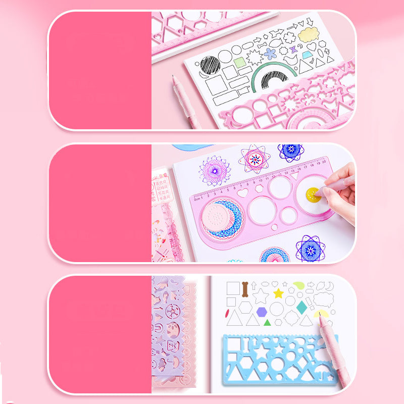 Kawaii Drawing Ruler Set of 7+1
