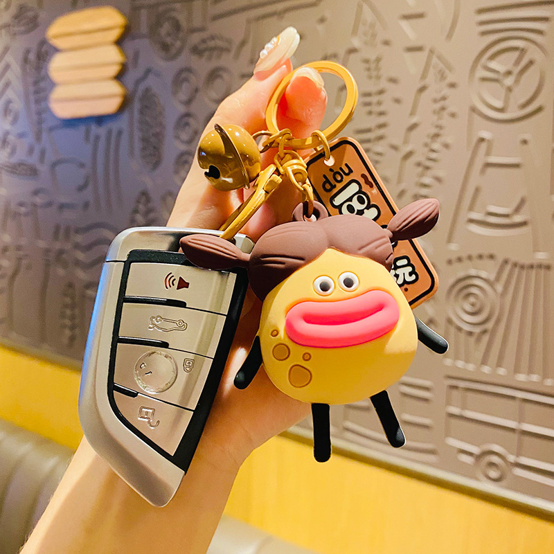 Squishy Potato King-sausage Mouth & Big Eyes Keychain