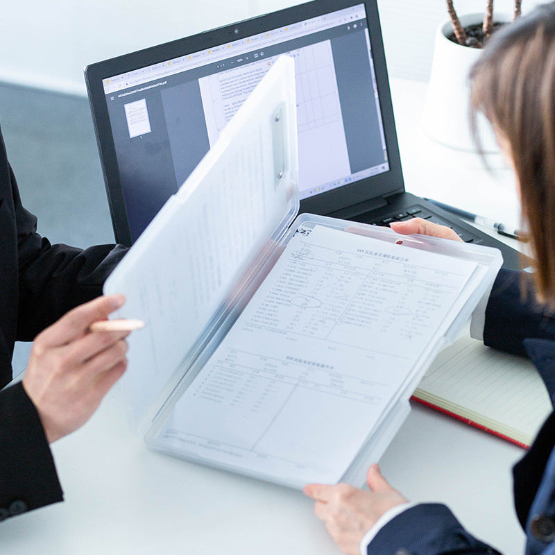 A4 Writing Clipboard Exam Pad with Storage Compartment