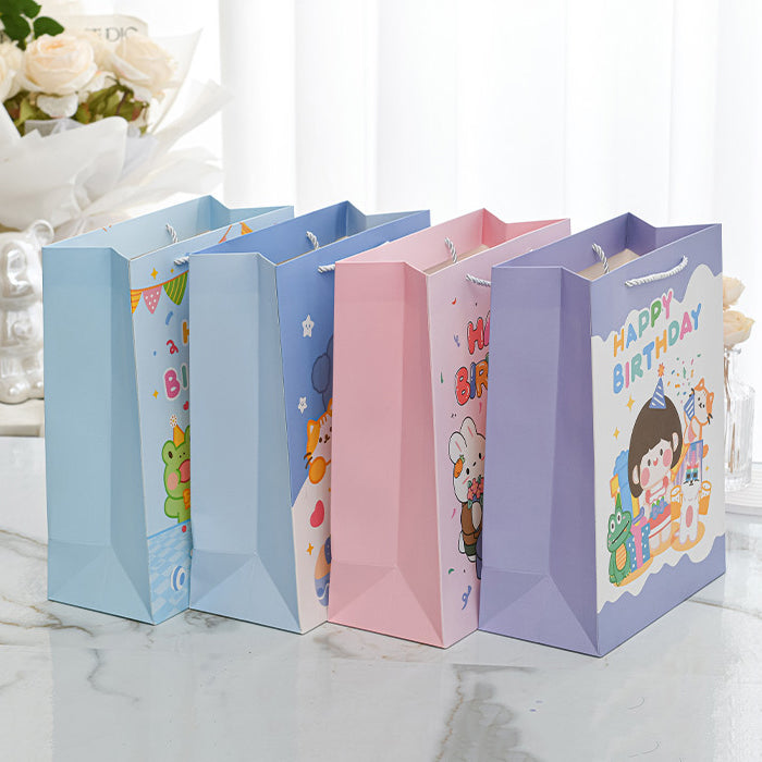 Kawaii Cartoon Happy Birthday Paper Gift Bag