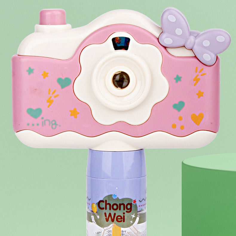 Cute Girl Projection Camera & Bubble Blowing Wand