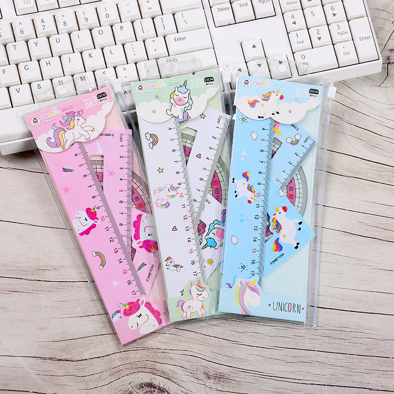 Geometry Ruler Set of 4 Pcs | 20 Cm