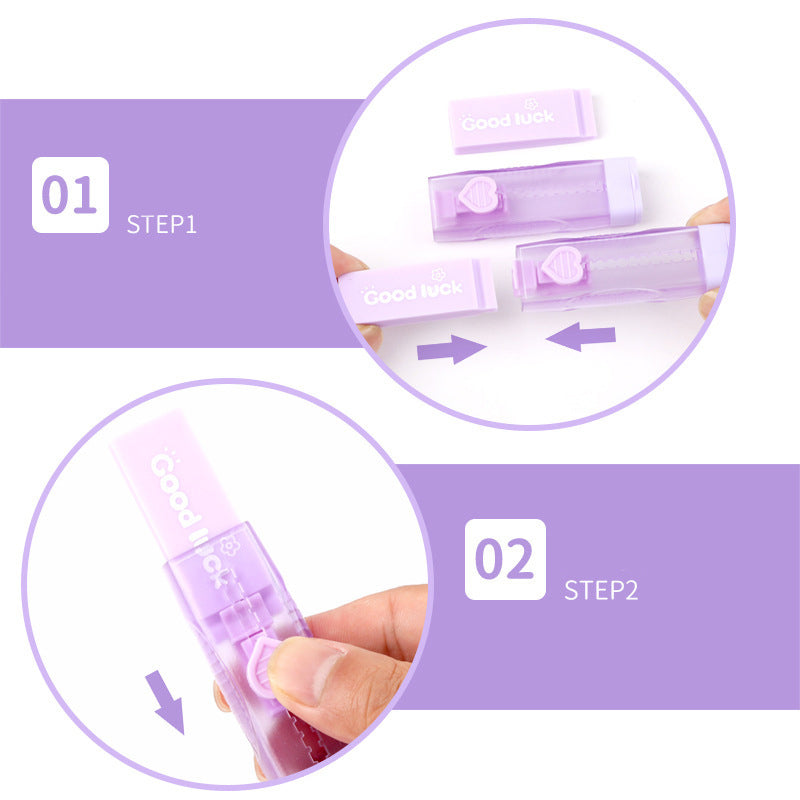 Good luck Girl Retractable/ Sliding Eraser